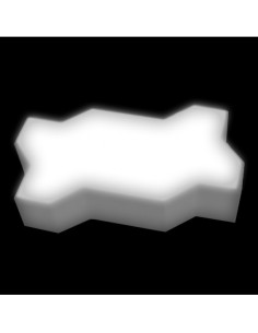 Светодиодная тротуарная плитка LED Lumbrus Волна белая IP68 2