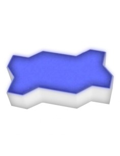 Светодиодная тротуарная плитка LED Lumbrus Волна синяя IP68