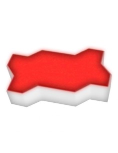 Светодиодная тротуарная плитка LED Lumbrus Волна красная IP68