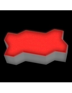 Светодиодная тротуарная плитка LED Lumbrus Волна красная IP68 2