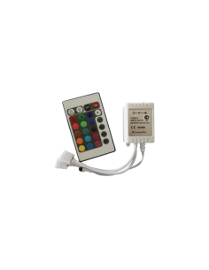 Контроллер RGB для разноцветных светодиодных светильников 12V 144 Вт. / 24V 288 Вт. с ИК-пультом ДУ