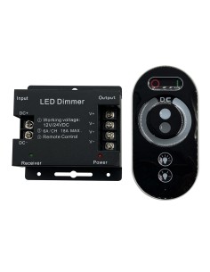 Диммер для одноцветных светодиодных светильников 12V 216 Вт. / 24V 432 Вт. с сенсорным пультом ДУ