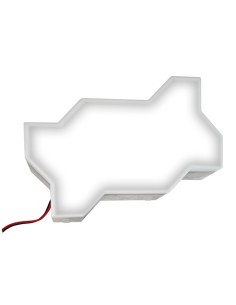 Светодиодная тротуарная плитка LED Lumbrus Зигзаг белая IP68