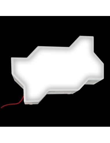 Светодиодная тротуарная плитка LED Lumbrus Зигзаг белая IP68