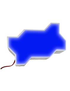 Светодиодная тротуарная плитка LED Lumbrus Зигзаг синяя IP68