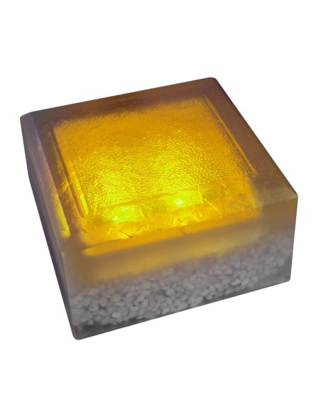Светодиодная брусчатка 100x100 мм LED Lumbrus Crystal жёлтая IP69K Светодиодная брусчатка 100x100 мм LED Lumbrus Crystal жёлтая IP69K