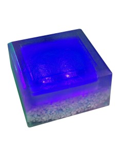Светодиодная брусчатка 100x100 мм LED Lumbrus Crystal синяя IP69K