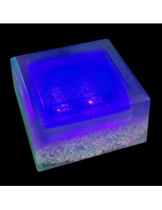 Светодиодная брусчатка 100x100 мм LED Lumbrus Crystal синяя IP69K 2