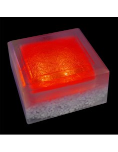 Светодиодная брусчатка 100x100 мм LED Lumbrus Crystal красная IP69K 2