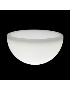 Кашпо с подсветкой Полусфера 50 см LED Garda белое 220V 2