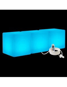 Скамейка с подсветкой LED Cubes T30 RGB 220V 2
