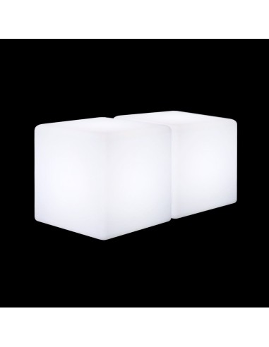 Скамейка с подсветкой LED Cubes D40 белая 220V