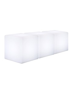 Скамейка с подсветкой LED Cubes T30 белая 220V