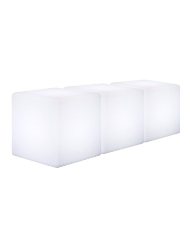 Скамейка с подсветкой LED Cubes T30 белая 220V