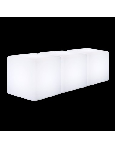 Скамейка с подсветкой LED Cubes T40 белая 220V