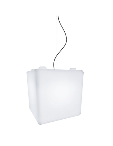 Подвесной светильник Куб 20 см LED Cube Premium белый