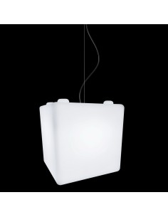 Подвесной светильник Куб 20 см LED Cube Premium белый 2