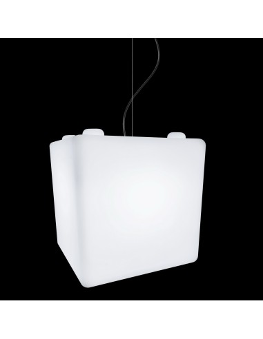 Подвесной светильник Куб 40 см LED Cube Premium белый