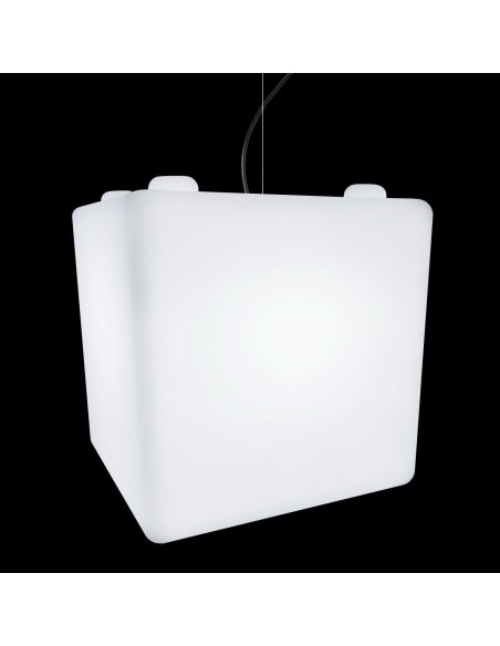 Подвесной светильник Куб 60 см LED Cube Premium белый