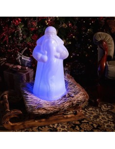 Настольная лампа Дед Мороз LED SANTA с разноцветной RGB подсветкой и пультом ДУ IP65 220V 2