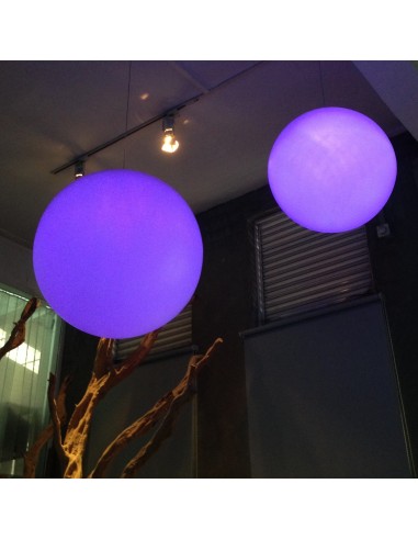 Подвесной светильник шар LED MOONBALL 100 см разноцветный RGB с пультом ДУ IP65