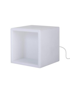 Куб-витрина с подсветкой 30 см LED Block белый 220V 2