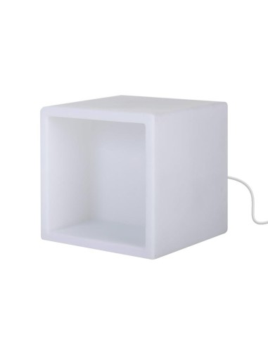 Куб-витрина с подсветкой 40 см LED Block белый 220V