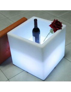 Куб-витрина с подсветкой 40 см LED Block белый 220V 2