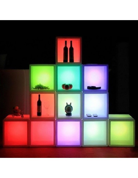 Куб-витрина с подсветкой 40 см LED Block RGB с аккумулятором Куб-витрина с подсветкой 40 см LED Block RGB с аккумулятором