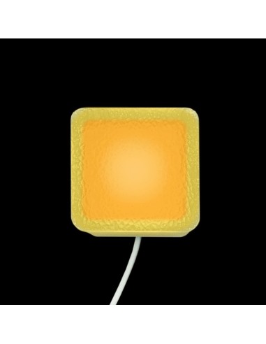 Светодиодная брусчатка 50x50 мм LED Lumbrus Brick жёлтая IP68