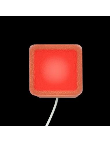 Светодиодная брусчатка 50x50 мм LED Lumbrus Brick красная IP68