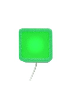 Светодиодная брусчатка 50x50 мм LED Lumbrus Brick зелёная IP68