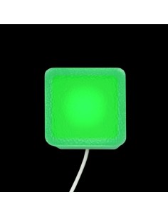 Светодиодная брусчатка 50x50 мм LED Lumbrus Brick зелёная IP68 2