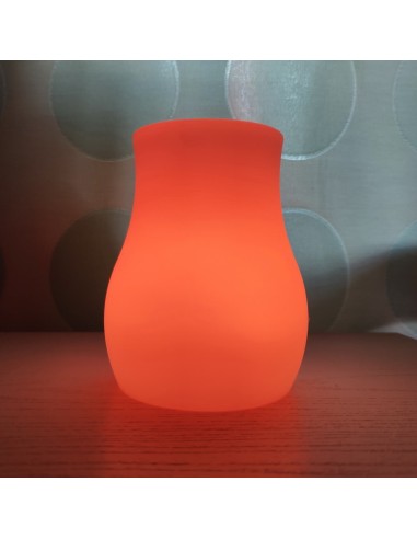 Цветочная ваза с аккумулятором LED VASE c разноцветной RGB подсветкой и пультом USB IP65