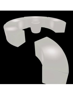 Комплект светодиодных скамеек LED ARENA (кольцо из 6 секций) с белой подсветкой IP65 220V