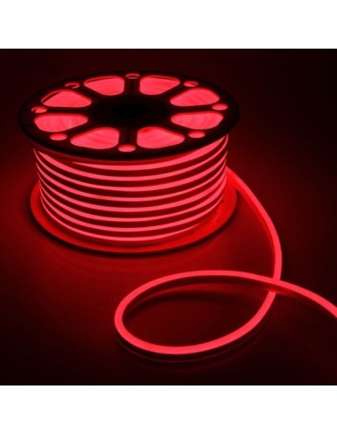Гибкий неон LED Neon Mini 8x16 мм красный IP67 12V