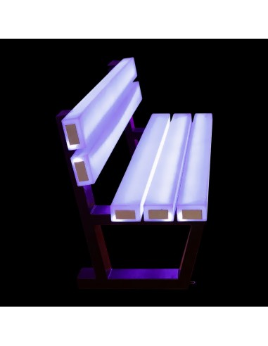 Cветящаяся уличная скамейка LED NIGHTWALK 55x180x88 см cо светодиодной подсветкой IP65 220V