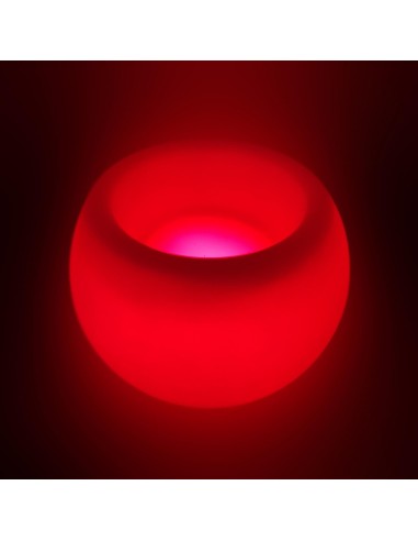 Светящееся мини-кашпо для цветов LED MOONY Mini c разноцветной RGB подсветкой и пультом ДУ IP65 220V