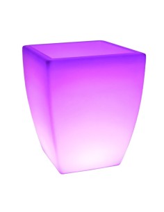 Светящееся кашпо для цветов LED LINEA-1 c разноцветной RGB подсветкой и пультом ДУ IP65 220V