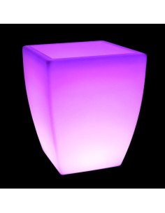 Светящееся кашпо для цветов LED LINEA-1 c разноцветной RGB подсветкой и пультом ДУ IP65 220V 2