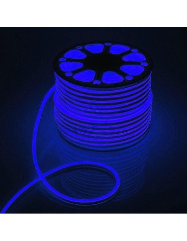 Гибкий неон LED Neon Mini 8x16 мм синий IP67 12V