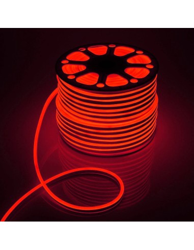 Гибкий неон LED Neon Mini 8x16 мм красный IP67 12V