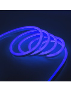 Гибкий неон LED Neon 14x25 мм синий IP67 220V