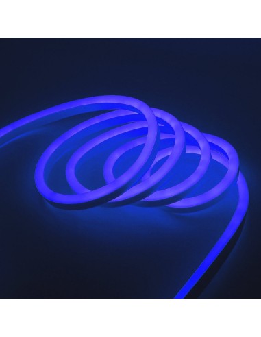 Гибкий неон LED Neon 14x25 мм синий IP67 220V