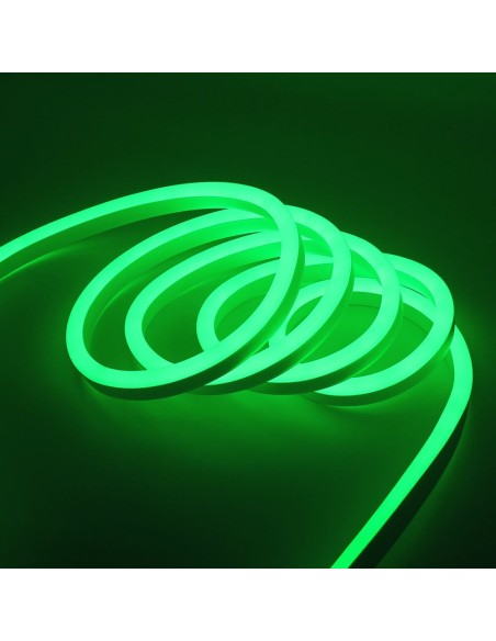 Гибкий неон LED Neon 14x25 мм зелёный IP67 220V Гибкий неон LED Neon 14x25 мм зелёный IP67 220V