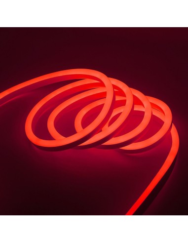 Гибкий неон LED Neon 14x25 мм красный IP67 220V