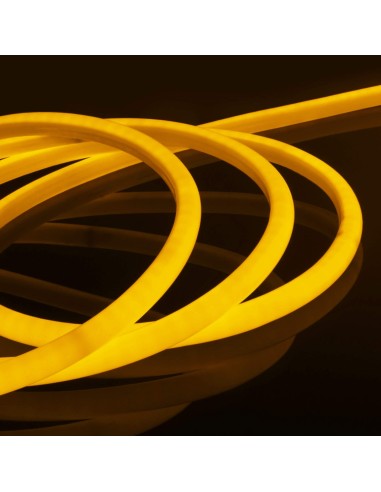 Гибкий неон LED Neon 360° круглый 14 мм жёлтый IP65 220V