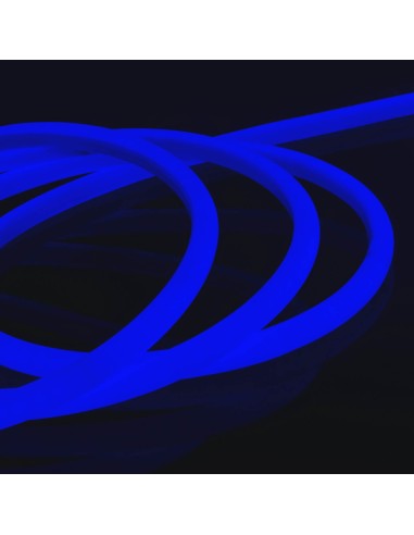 Гибкий неон LED Neon 360° круглый 14 мм синий IP65 220V