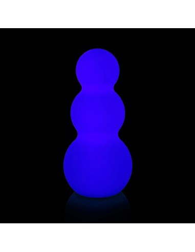 Садовый уличный светильник Снеговик LED SNOWMAN c разноцветной RGB подсветкой и пультом ДУ IP65 220V