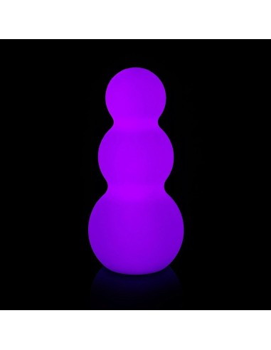 Садовый уличный светильник Снеговик LED SNOWMAN c разноцветной RGB подсветкой и пультом ДУ IP65 220V